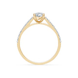 Marquise Lab Grown Diamond Slim Pave Eternity Ring 1.0ct by Qutahia Jewellery