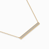 Minimalism Necklace (Round), 0.12 ct — 104-10024