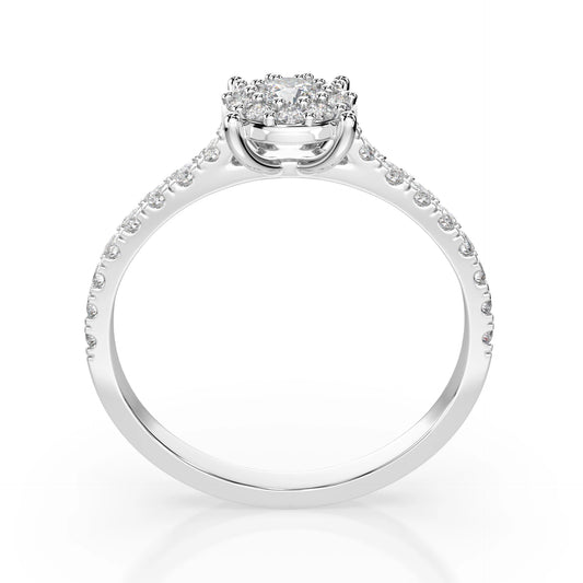 Solitaire Eternity Ring (Round), 0.15 ct — 101-10017(3.4)