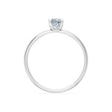 Solitaire Diamond Ring Princess 0.3ct by Qutahia Jewellery
