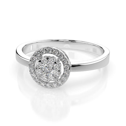 Illusion Ring (Round), 0.1 ct — 101-10018/1(3.0)