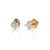 Diamond Stud Earrings Round 0.2ct by Qutahia Jewellery