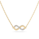 Delicate Diamond Necklace Round 0.05ct by Qutahia Jewellery