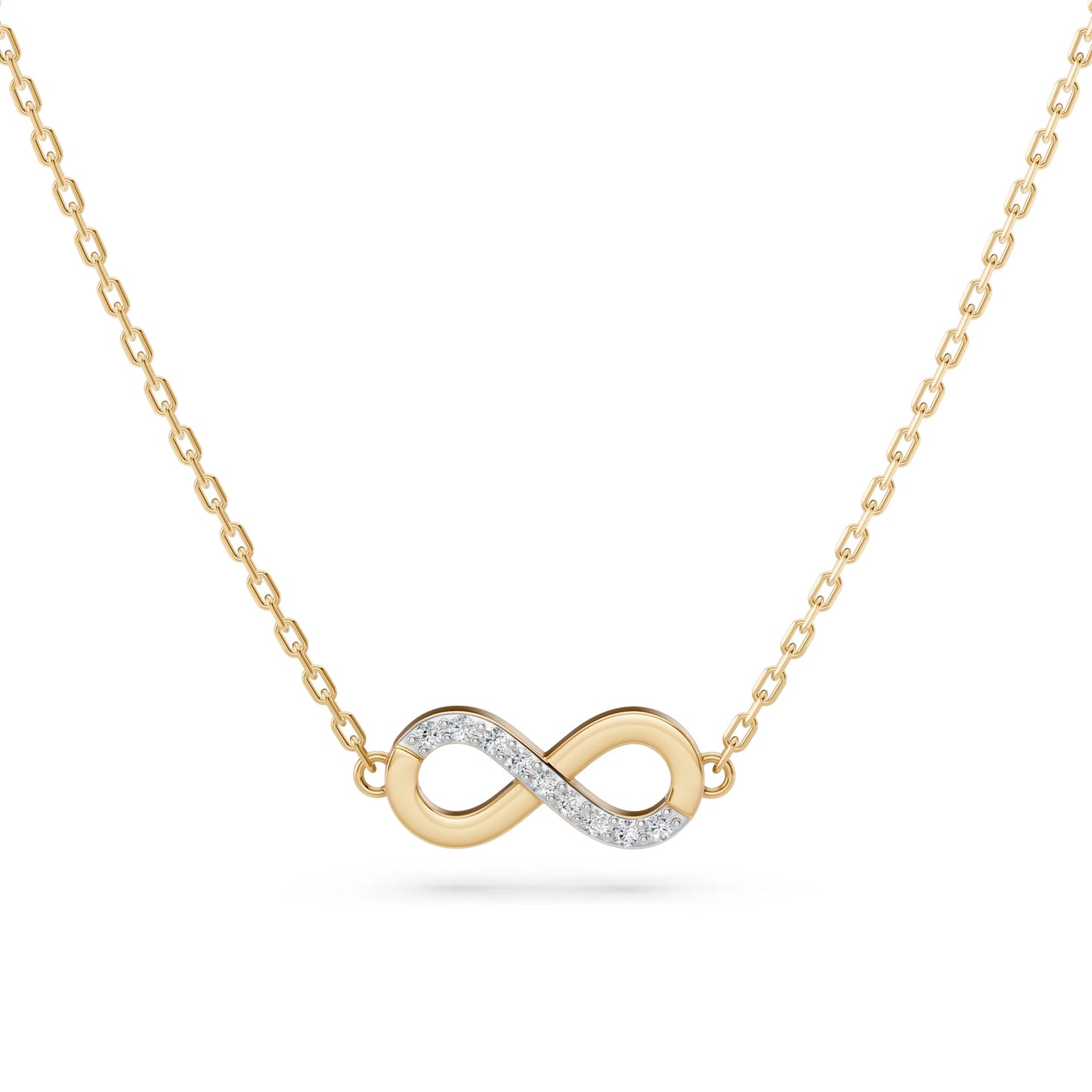 Minimalism Necklace (Round), 0.05 ct — 104-10072