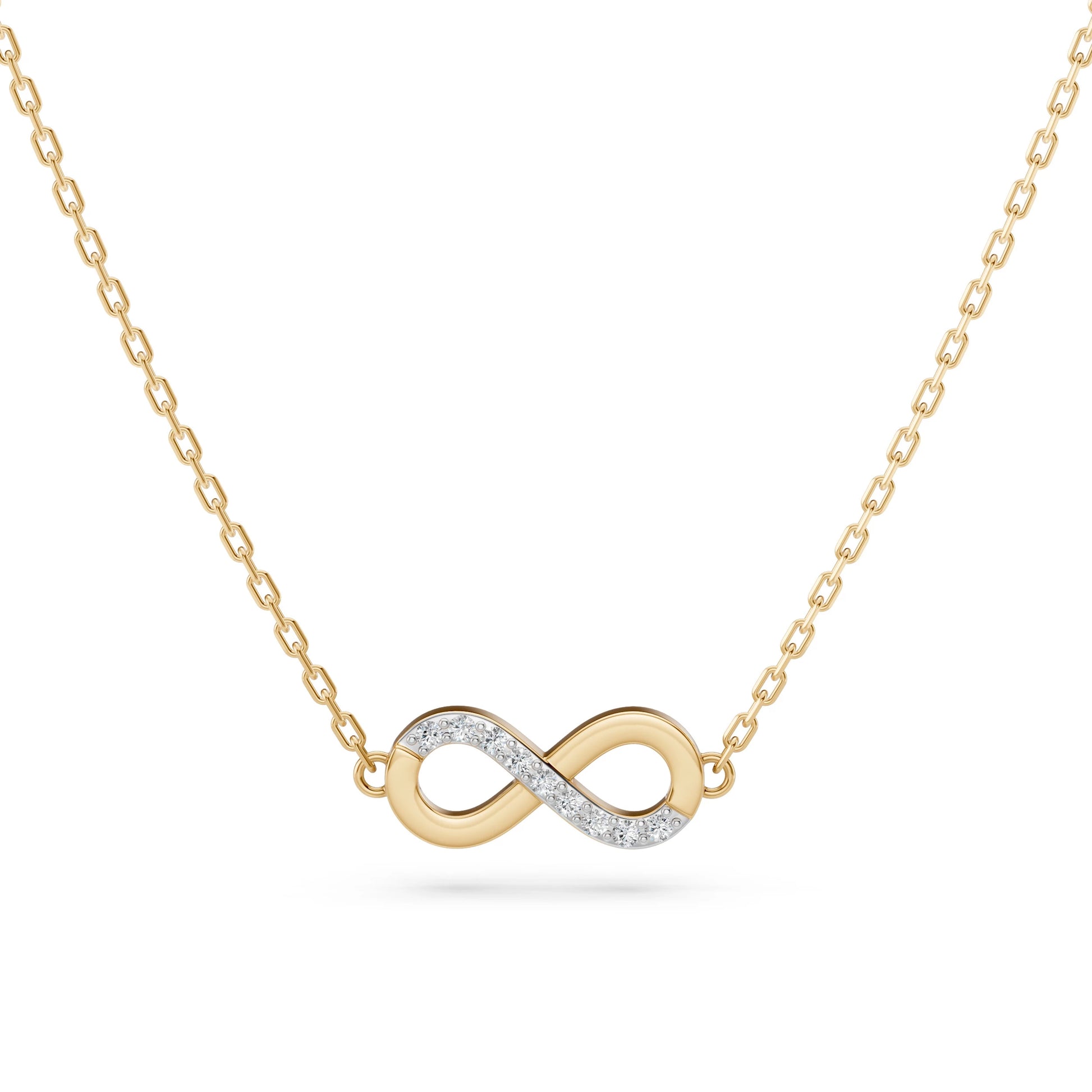 Minimalism Necklace (Round), 0.05 ct — 104-10072