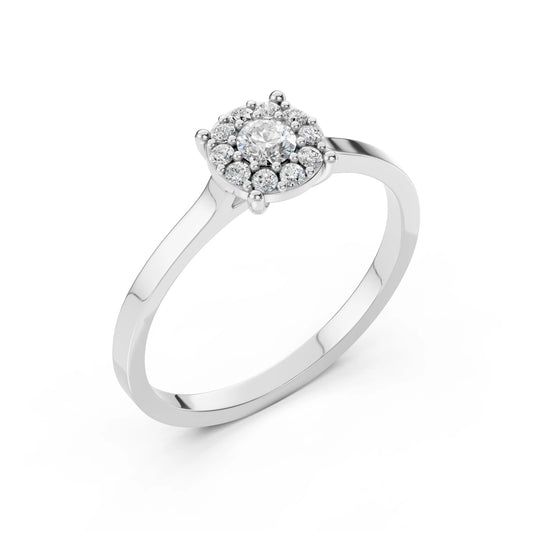 Solitaire Eternity Ring (Round), 0.15 ct — 101-10017/1(3.4)