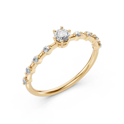 Solitaire Eternity Ring (Round), 0.2 ct — 101-10144(3.7)