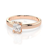 Solitaire Diamond Ring Round 0.3ct by Qutahia Jewellery