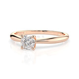 Solitaire Diamond Ring Round 0.3ct by Qutahia Jewellery
