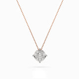 Diamond Eternity Necklace Round 0.06ct by Qutahia Jewellery