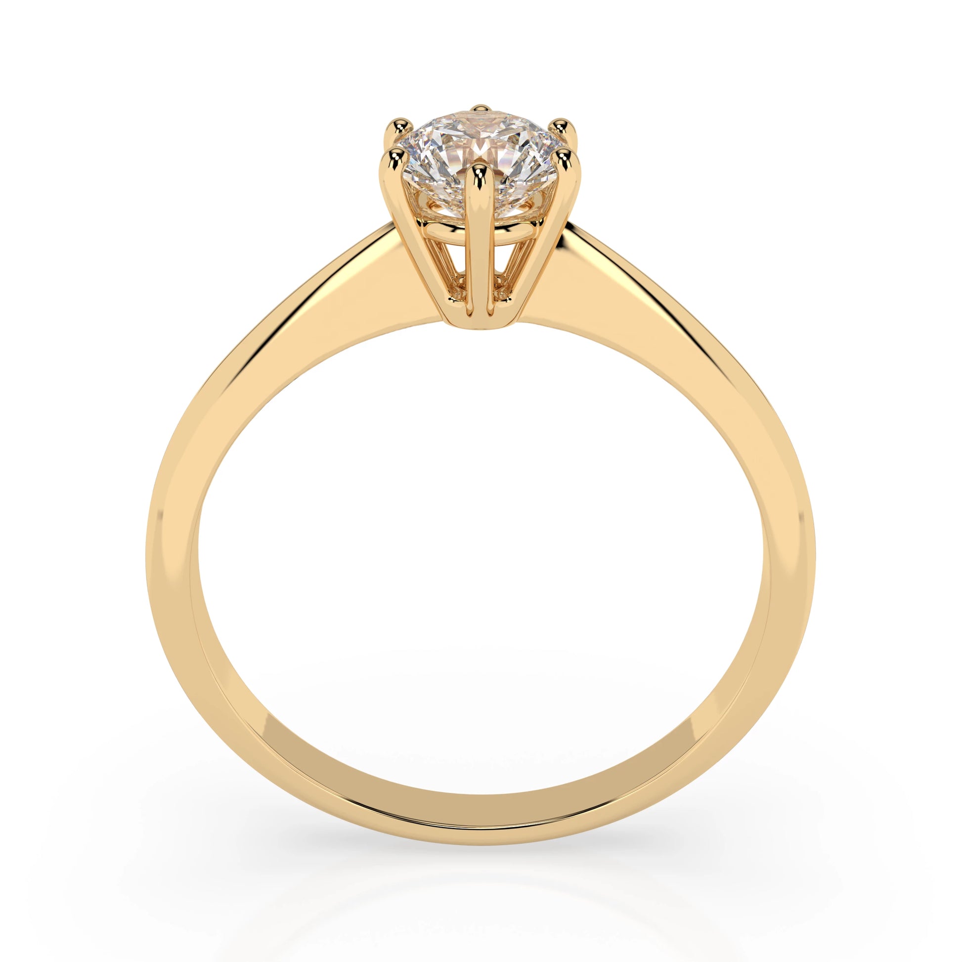Solitaire Ring (Round), 0.3 ct — 101-10027(4.2)