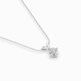 Diamond Pendant Necklace Round 0.5ct by Qutahia Jewellery