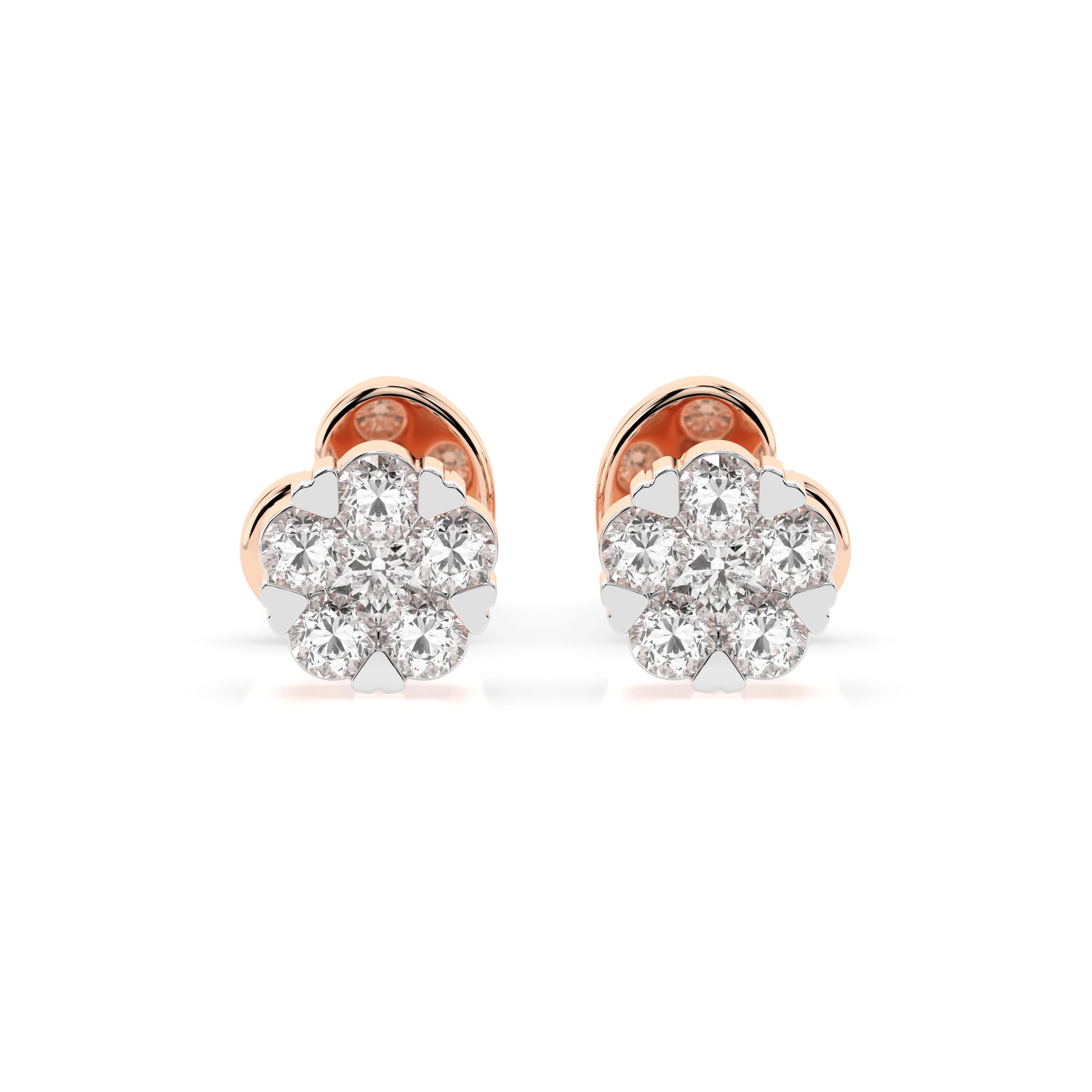 Illusion Earring (Round), 0.03 ct — 102-10015/2(1.5)
