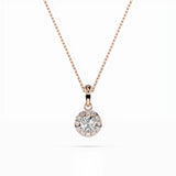 Diamond Eternity Necklace Round 0.2ct by Qutahia Jewellery