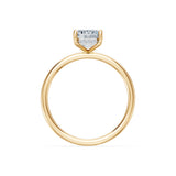 Emerald Lab Grown Diamond Micro Pave Engagement Ring 2.0ct by Qutahia Jewellery