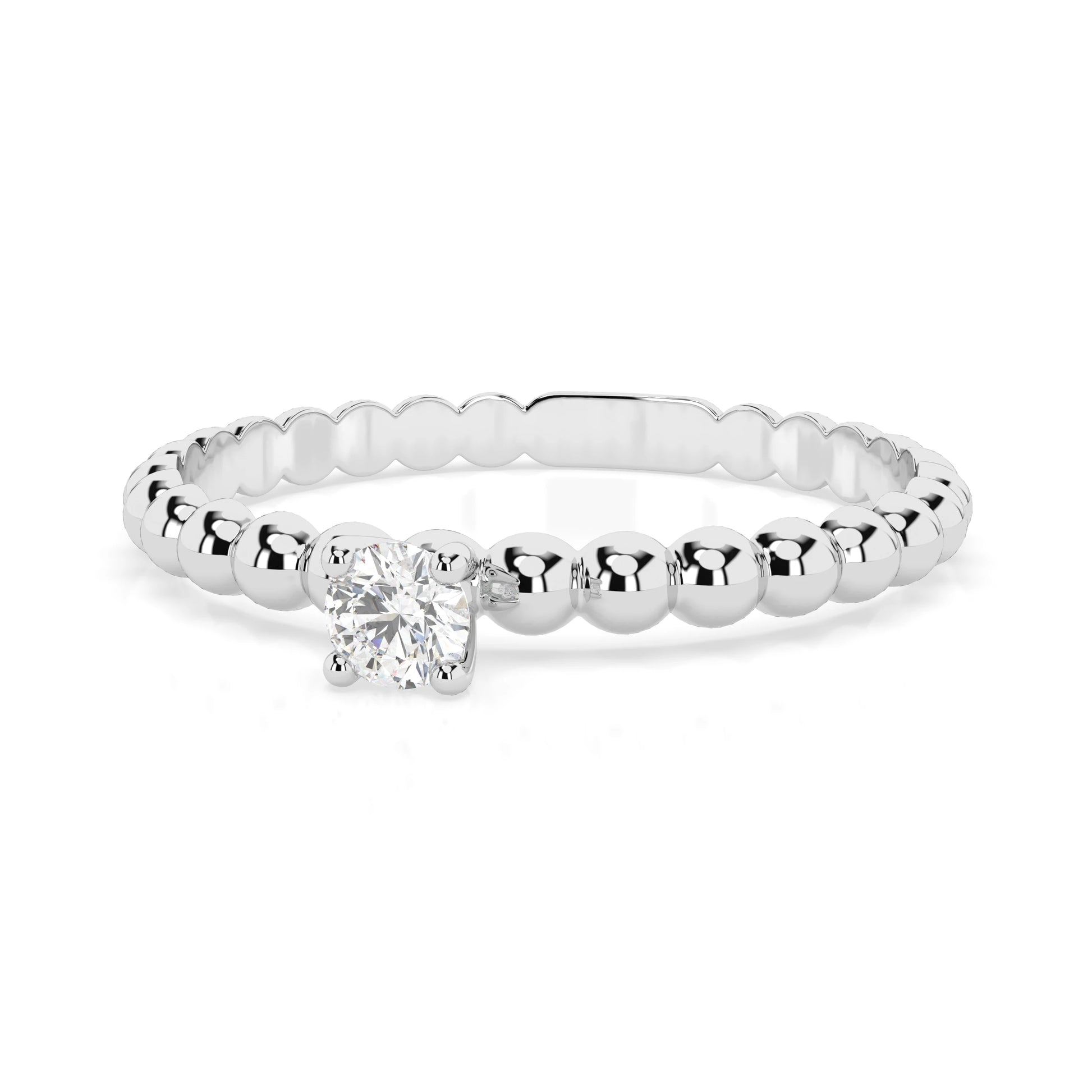 Solitaire Ring (Round), 0.08 ct — 101-10039(2.7)