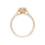 Emerald Lab Grown Diamond Micro Pave Eternity Ring 2.0ct by Qutahia Jewellery