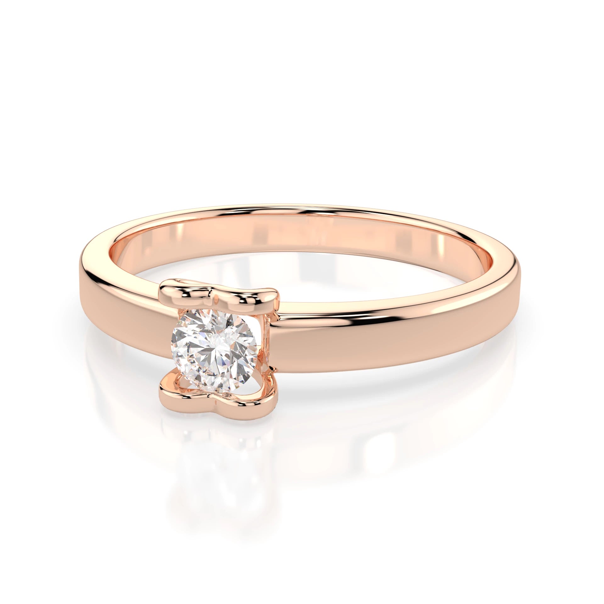 Solitaire Ring (Round), 0.15 ct — 101-10013(3.4)