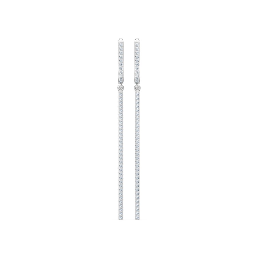 Small Diamond Earrings Round Brilliant 0.37ct by Qutahia Jewellery