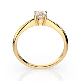 Solitaire Diamond Ring Round 0.35ct by Qutahia Jewellery