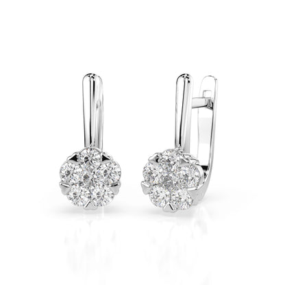 Illusion Earring (Round), 0.2 ct — 102-10015/1(3.0)