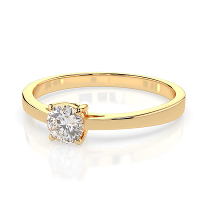 Solitaire Ring (Round), 0.25 ct — 101-10012/1(4.0)
