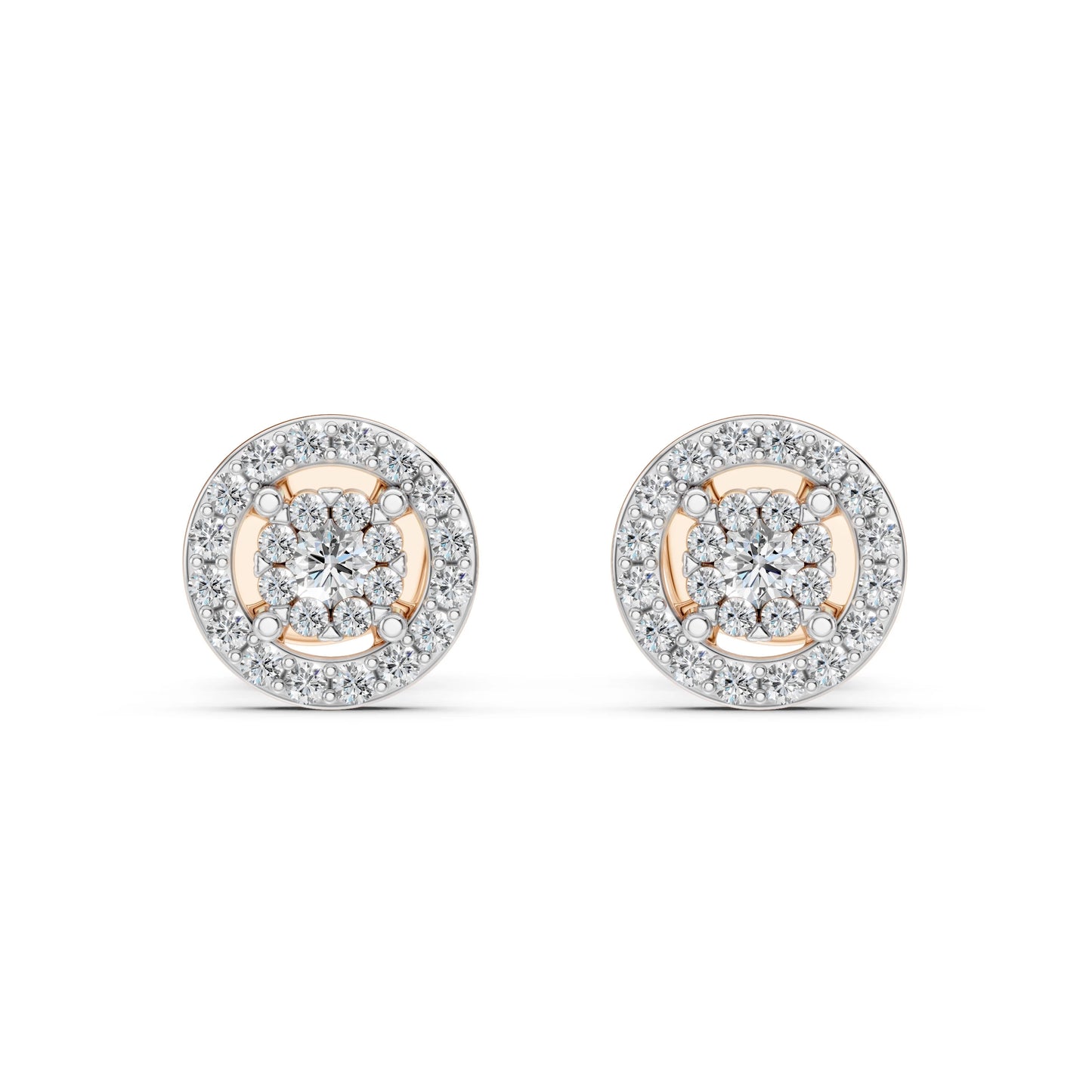 Illusion Earring (Round), 0.06 ct — 102-10018(2.0)