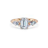 Emerald Lab Grown Diamond Side Stone Eternity Ring 1.5ct by Qutahia Jewellery