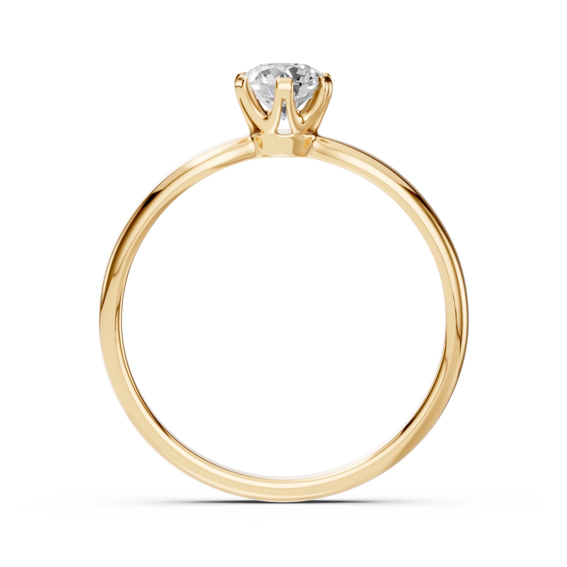 Solitaire Ring (Round), 0.4 ct — 101-10040(4.7)
