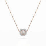 Diamond Eternity Necklace Princess 0.17ct by Qutahia Jewellery