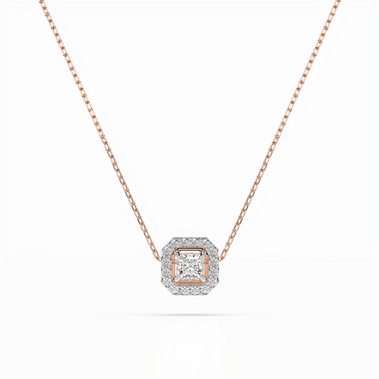 Solitaire Eternity Necklace (Princess), 0.17 ct — 104-10045(3.0)PR