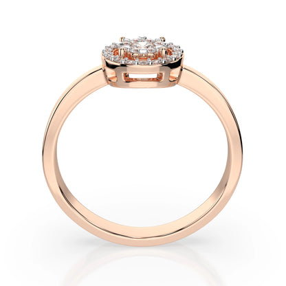 Illusion Ring (Round), 0.1 ct — 101-10018/1(3.0)