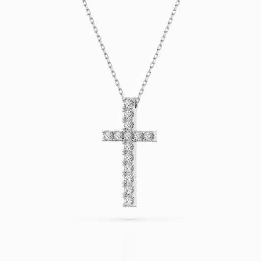 Minimalism Necklace (Round), 0.2 ct — 104-10025