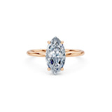 Marquise Lab Grown Diamond Micro Pave Engagement Ring 2.0ct by Qutahia Jewellery
