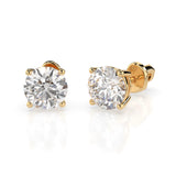 Diamond Stud Earrings Round 2.0ct by Qutahia Jewellery