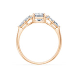 Emerald Lab Grown Diamond Side Stone Eternity Ring 1.5ct by Qutahia Jewellery