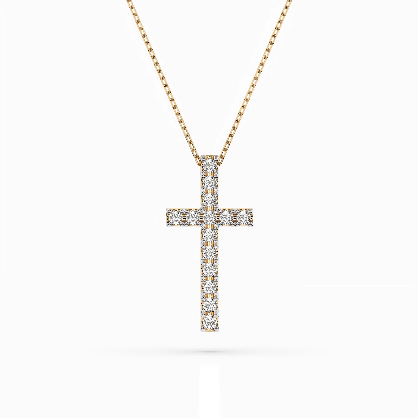 Minimalism Necklace (Round), 0.2 ct — 104-10025