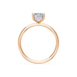 Emerald Lab Grown Diamond Micro Pave Engagement Ring 2.0ct by Qutahia Jewellery