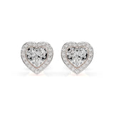 Illusion Diamond Earrings Round 0.17ct by Qutahia Jewellery