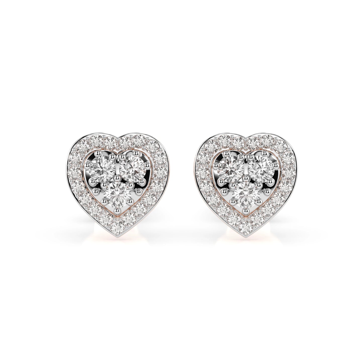 Illusion Earring (Round), 0.17 ct — 102-10096