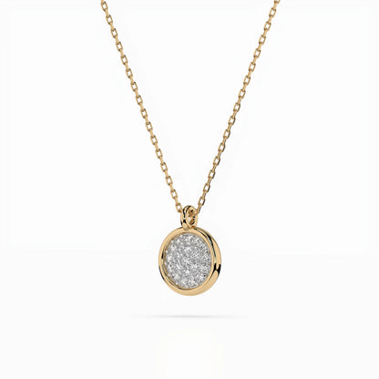 Illusion Necklace (Round), 0.12 ct — 104-10022