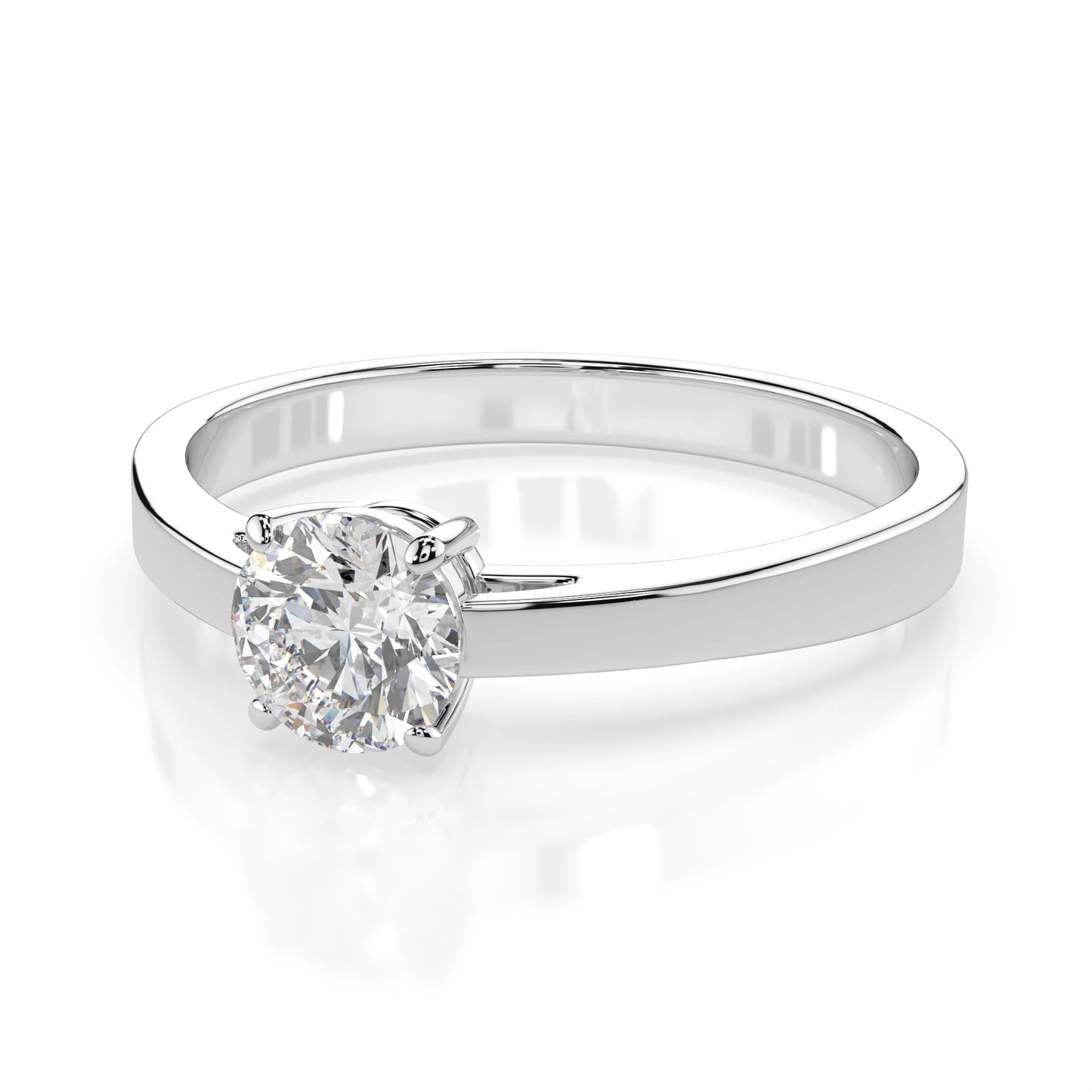 Solitaire Ring (Round), 0.5 ct — 101-10012/1(5.1)