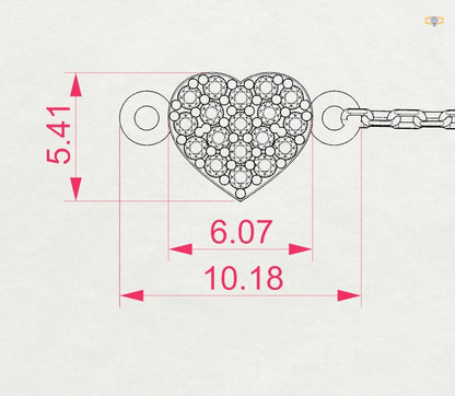 Minimalism Bracelet (Round), 0.09 ct — 105-10012