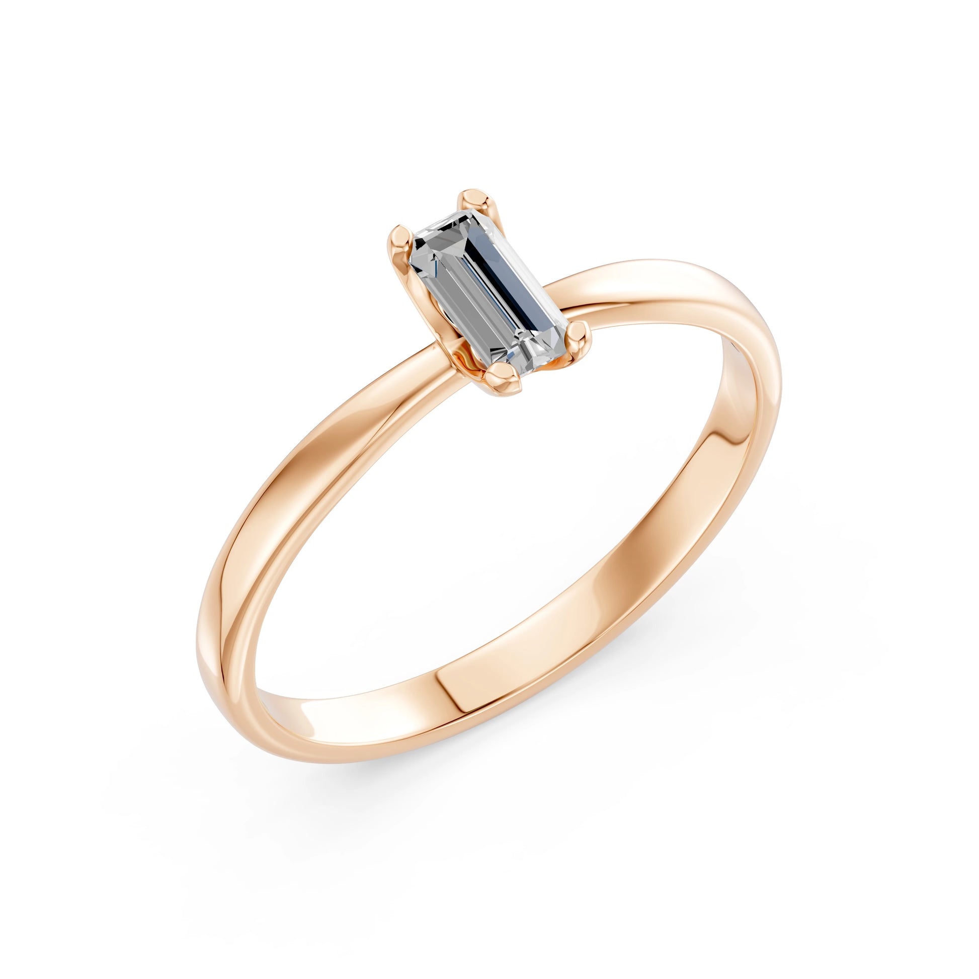 Solitaire Ring, 0.3 ct — 101-10194(0.30)BAQ