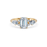 Emerald Lab Grown Diamond Side Stone Eternity Ring 1.5ct by Qutahia Jewellery