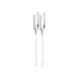 Small Diamond Earrings Round Brilliant 0.13ct by Qutahia Jewellery