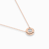 Diamond Pendant Necklace Round 0.25ct by Qutahia Jewellery