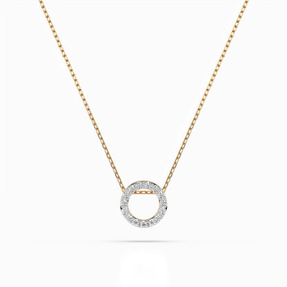 Minimalism Necklace (Round), 0.09 ct — 104-10028