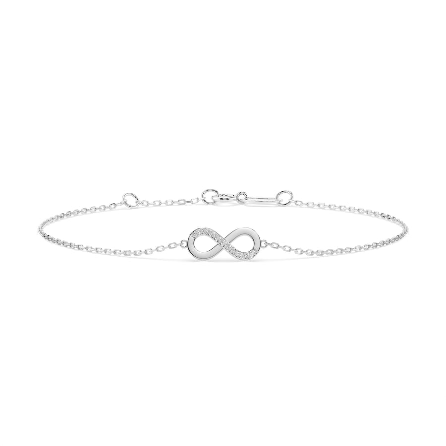 Diamond Bracelet Gold Round 0.05ct by Qutahia Jewellery