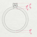 Solitaire Diamond Ring Round 0.15ct by Qutahia Jewellery